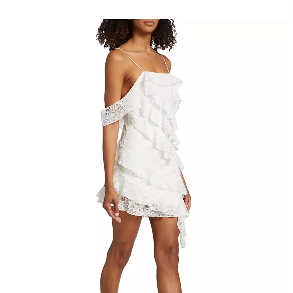 Love shack fancy Sobine Lace Ruffled Minidress